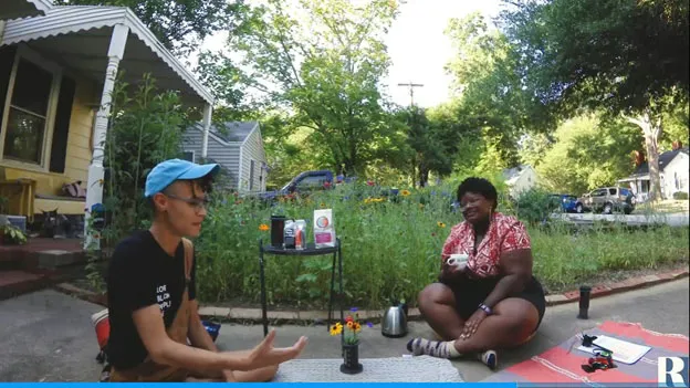 Chris McAuley (left) and Cydni Patterson.