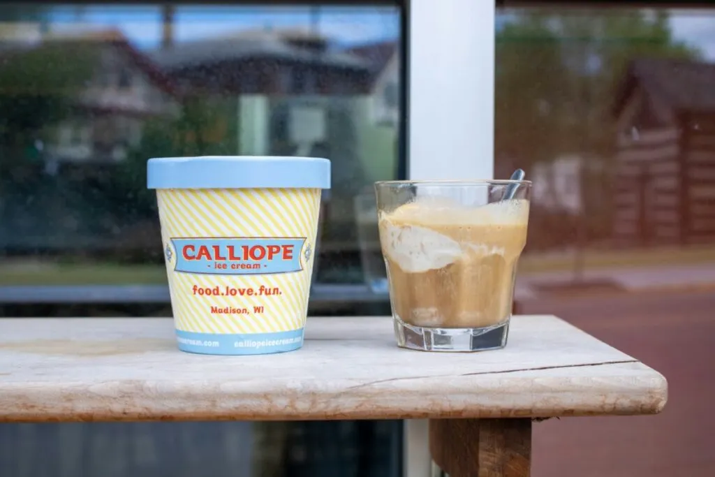 Graham cracker-flavored ice cream paired with Bradbury’s blend from Ruby Coffee Roasters.