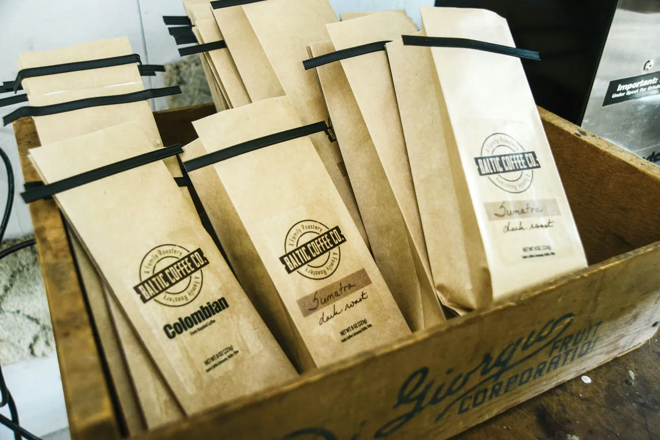 Baltic Coffee Company's packaging.