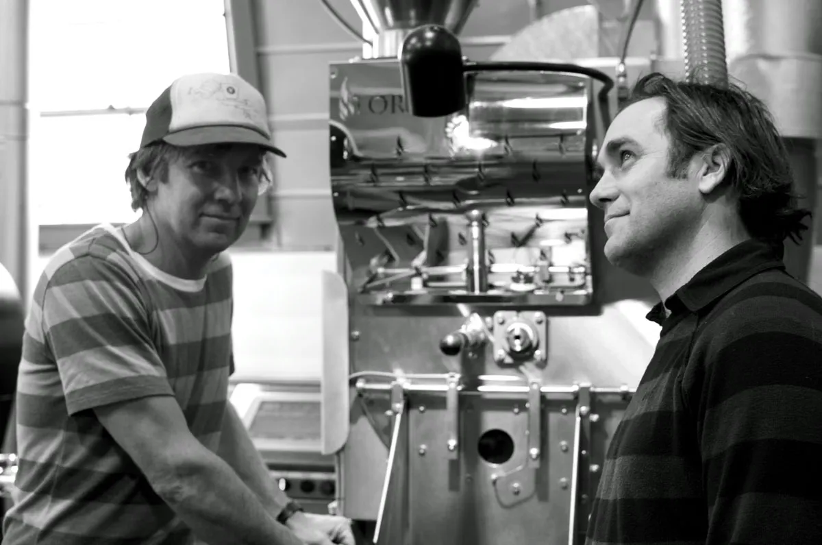 Black Coffee Roasting Company owners Jim Chapman and Matt McQuilkin.
