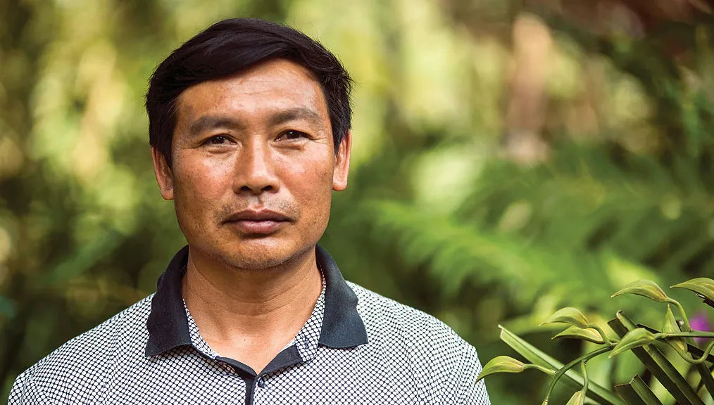 Chinese coffee farmer Hu XiXiang