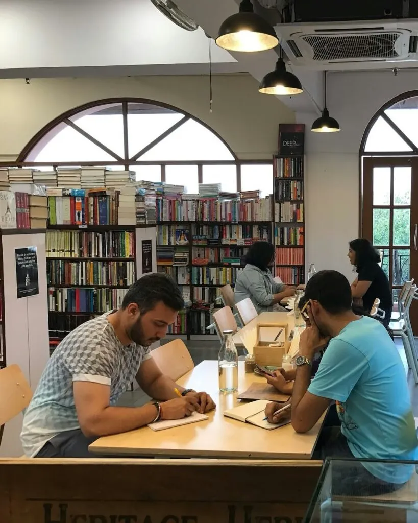 Inside a Blue Tokai cafe in Bengaluru.