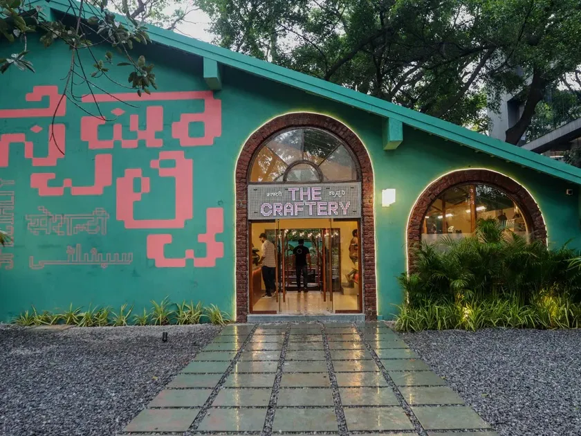 The entrance to a Subko cafe in Bengaluru.